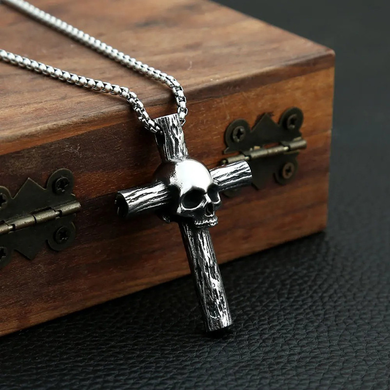 Avant Collier Tête de Mort - Croix du Jugement Dernier