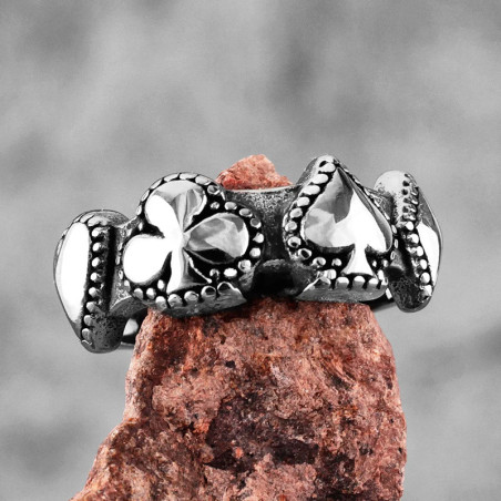 Avant Bague Poker "Sceau des Quatre As"