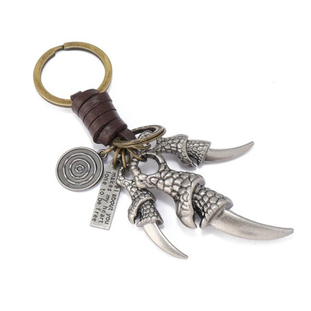 Porte-Clés Griffes Funestes du Prédateur Couleur Marron