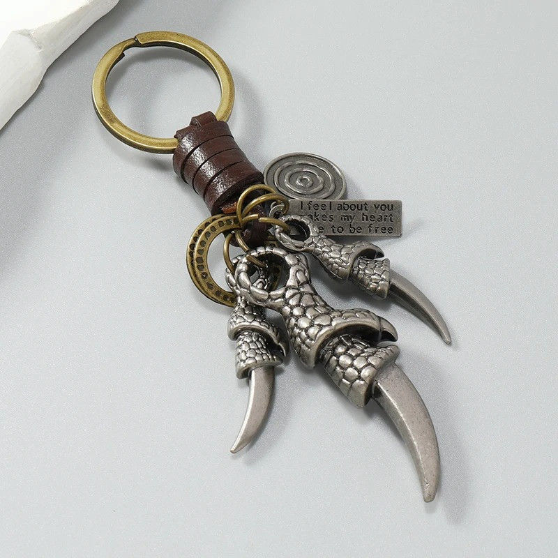Vue générale Porte-Clés Griffes Funestes du Prédateur Couleur Marron