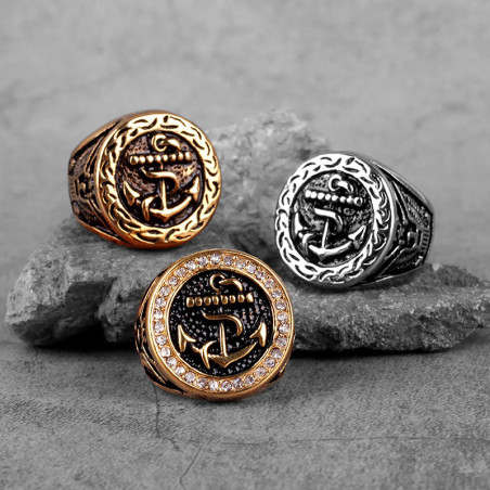Avant Bague Pirates Ancre Sacrée "Serment des Profondeurs"