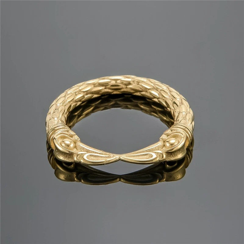 Bague Viking Serres Noires du Valhalla Couleur or