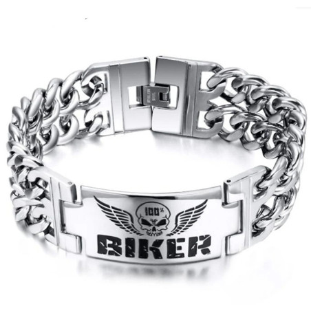 Vue générale Bracelet Tête de Mort - 100% Biker Spirit