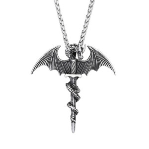 Collier Tête de Mort - Dragon du Serment d’Acier