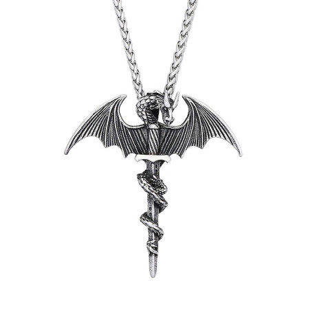 Collier Tête de Mort - Dragon du Serment d’Acier