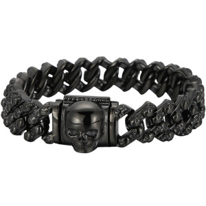 Bracelet Tête de Mort "La Légion Éternelle" Couleur Noir