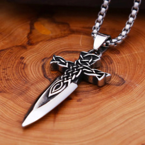 Collier Rock Croix de la Lame Jurée