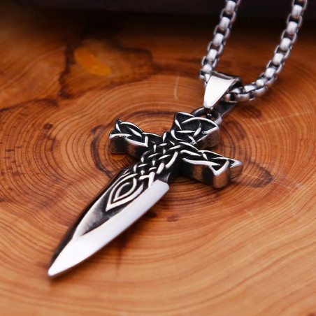 Collier Rock Croix de la Lame Jurée