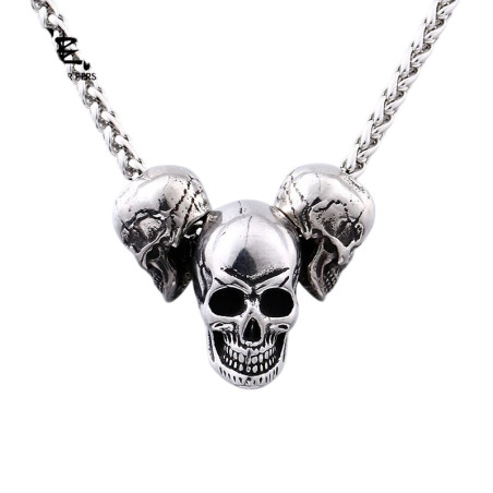Collier Tête de Mort - Trinité des Crânes Maudits