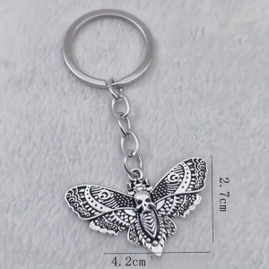 Dimensions Porte-Clés Tête de Mort "Papillon de l’Au-Delà"