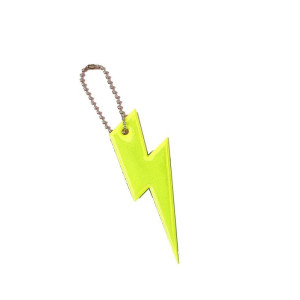 Porte-Clés Rock « Éclair de Foudre Couleur Jaune