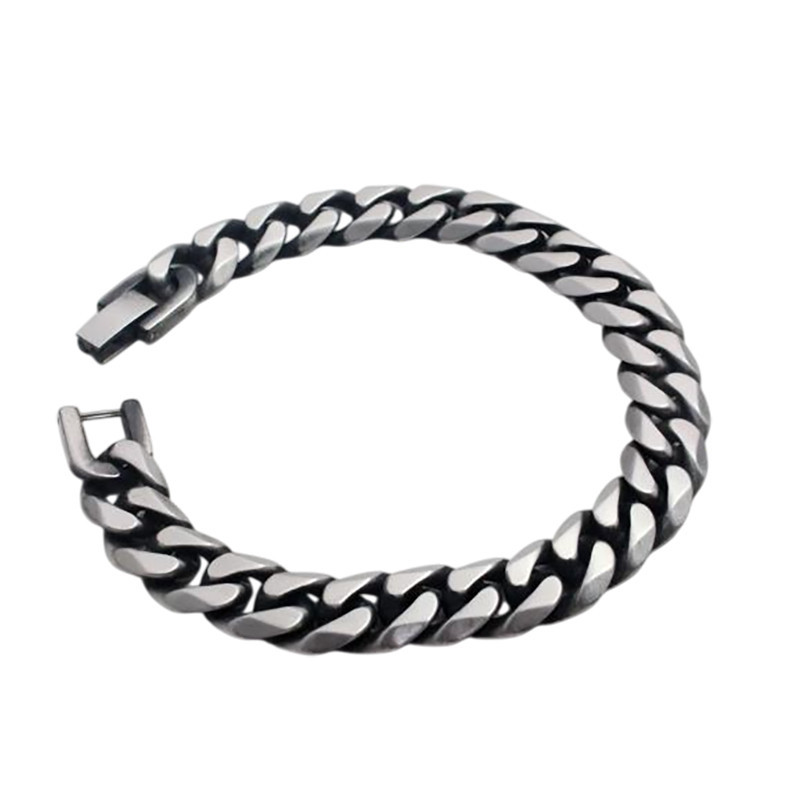 Bracelet Biker "Rebel Stack" couleur Ancier