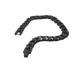 Bracelet Biker "Rebel Stack" couleur Noir