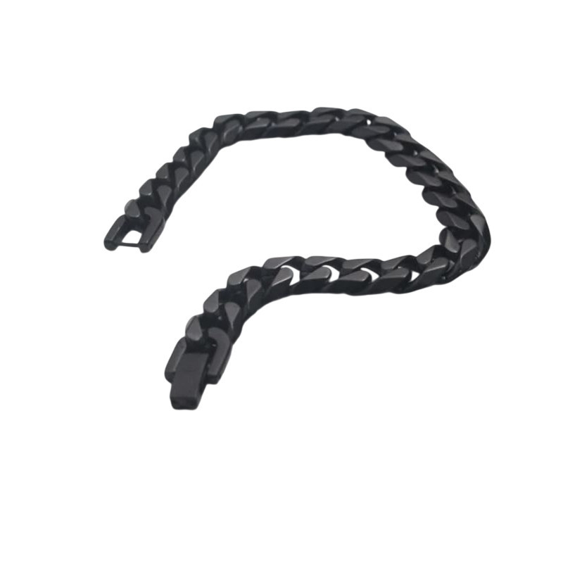 Bracelet Biker "Rebel Stack" couleur Noir
