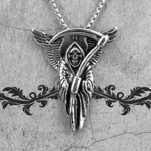 Collier Tête de Mort 'Messager du Dernier Souffle'
