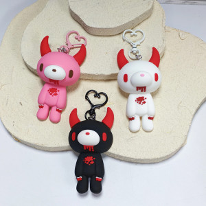 Porte-Clés Gothique - Ourson Démoniaque “Sweet Bloody Devil”