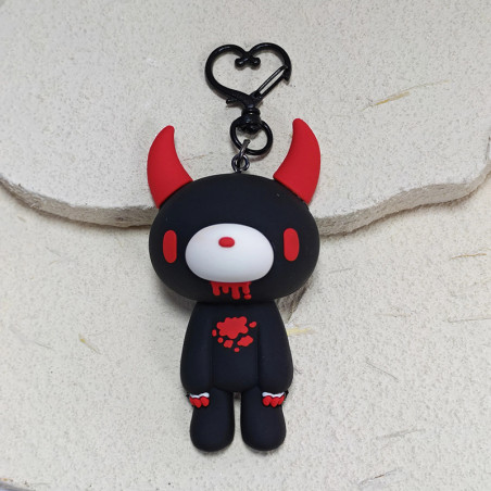 Porte-Clés Gothique - Ourson Démoniaque “Sweet Bloody Devil” COuleur Noir