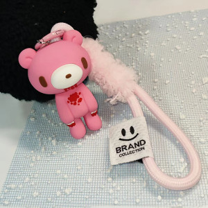 Porte-Clés Gothique - Ourson Sanglant “Sweet Bloody Bear” Couleur rose