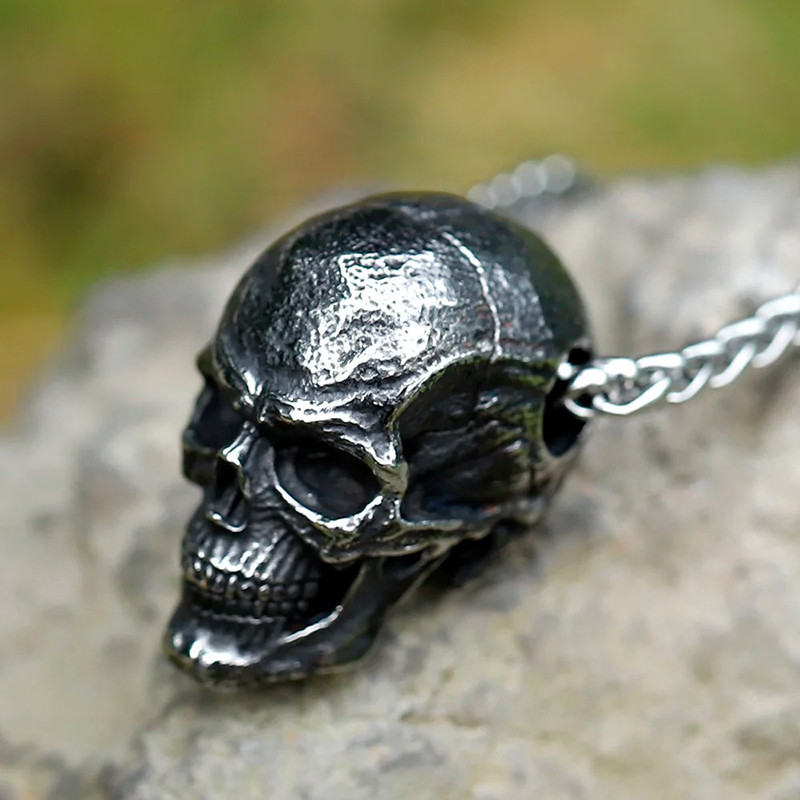 Collier Tête de Mort Collier "Vestige d'Acier" - Édition Brut de Forge