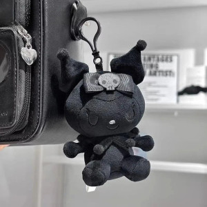 Porte-clés Gothique Lapin "Skull Bow"