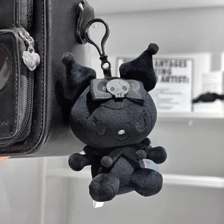 Porte-clés Gothique Lapin "Skull Bow"