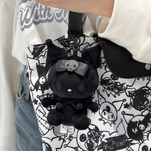Grand Porte-clés Gothique Lapin Skull Bow