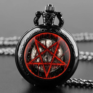 Montre à Gousset Gothique "Sceau du Pentagramme Profané"