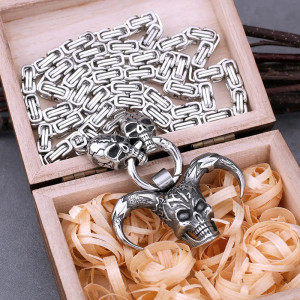 Collier Tête de Mort "Le Berserker"