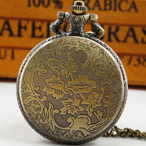 Vue Arrière Montre à Gousset Tête de Mort "Masque Funéraire Ancien"