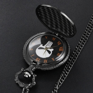 Avant Montre à Gousset Tête de Mort "Dark Punisher"
