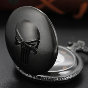Montre à Gousset Tête de Mort "Dark Punisher"