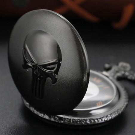 Montre à Gousset Tête de Mort "Dark Punisher"