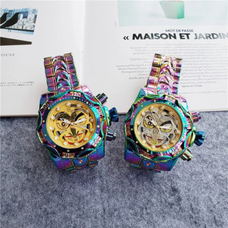 Montre Gothique "Masque du Temps Chromatique"