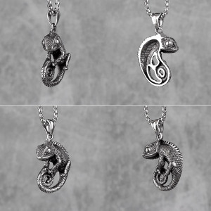 Details Collier Caméléon "Le Métamorphe"