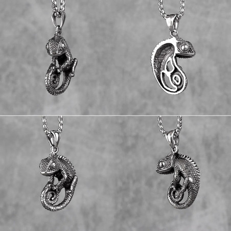 Details Collier Caméléon "Le Métamorphe"