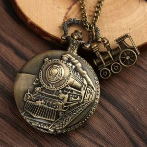 Montre à Gousset Biker "Steam Engine Express"