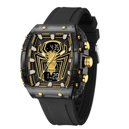 Montre Biker "Arachnid Digital Sport" Couleur or