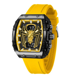 Montre Biker "Arachnid Digital Sport" Couleur Jaune
