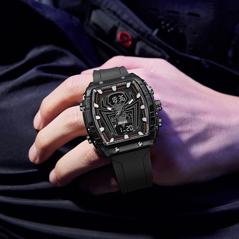 Vue Portée Montre Biker "Arachnid Digital Sport" Couleur Or