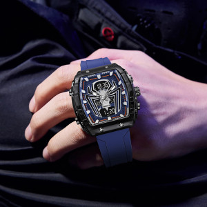 Vue Portée Montre Biker "Arachnid Digital Sport" Couleur Bleu