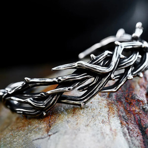 Bracelet Gothique Couronne d’Épines Maudites