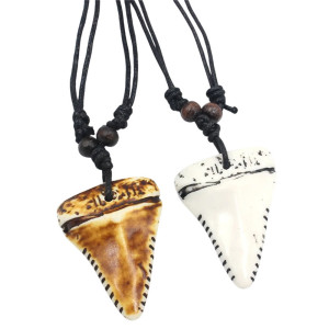 Collier Dent de Requin "Le Mégalodon" - 2 couleurs au choix !