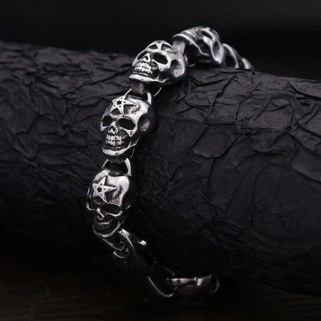 Avant Bracelet Tête de Mort Cercle des Damnés