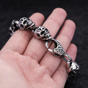 Bracelet Tête de Mort Cercle des Damnés