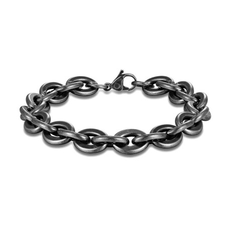 Vue générale Bracelet Rock Chaîne Souveraine Noire