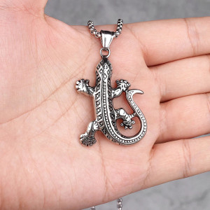 Avant Collier Rock Gecko "Le Totem"