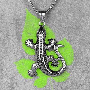 Collier Rock Gecko "Le Totem"