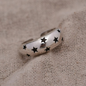 Avant Bague Rock "Constellation Noire"