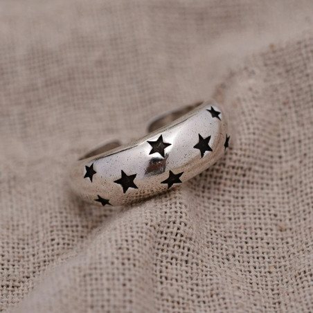 Avant Bague Rock "Constellation Noire"