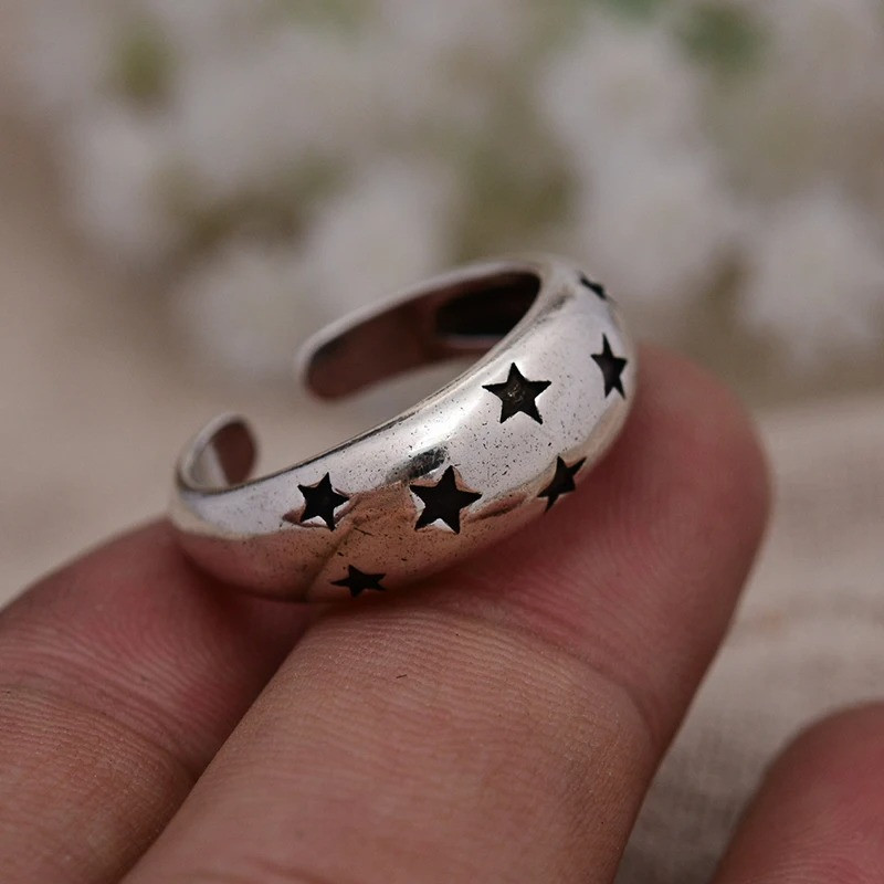 Bague Rock "Constellation Noire"